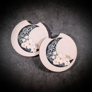 Celestial Moonflower Car Coasters Car Coasters