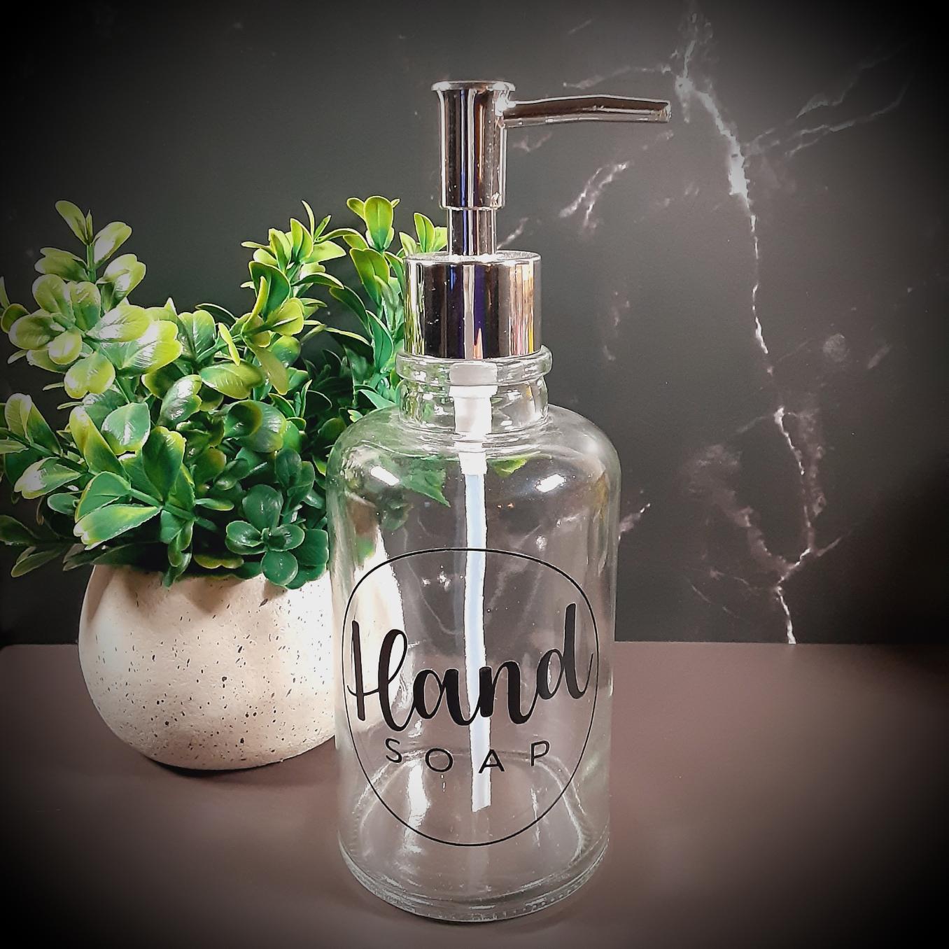 Hand Soap Dispenser with Chrome Pump Hand Soap Dispenser