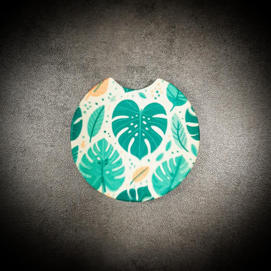 Tropical Monstera Leaf Car Coasters Car Coasters