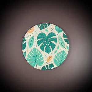 Tropical Monstera Leaf Cup Coasters Cup Coasters