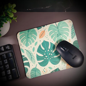Tropical Monstera Leaf Mouse Pad Mouse Pad