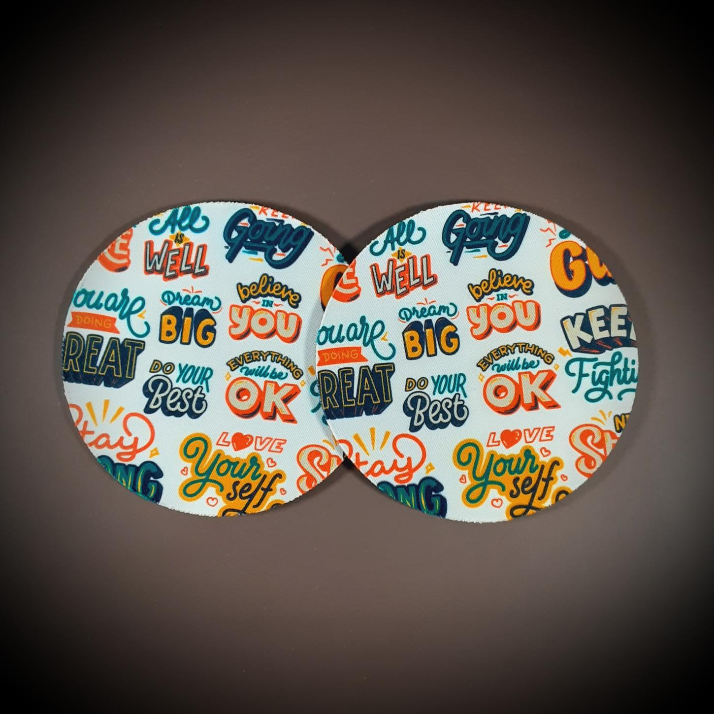 Inspirational Quote Cup Coasters Cup Coasters