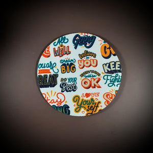 Inspirational Quote Cup Coasters Cup Coasters