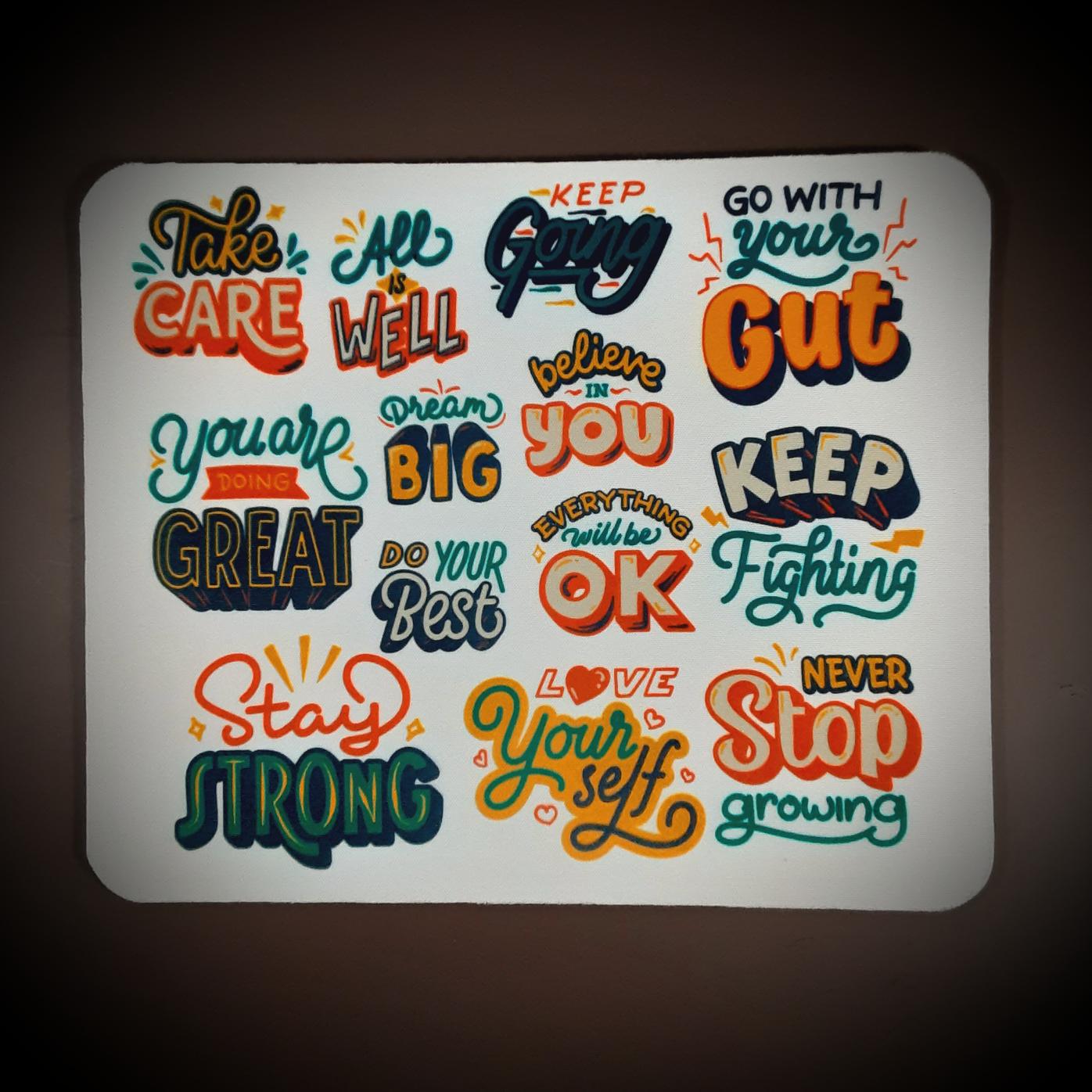 Inspirational Quote Mouse Pad Mouse Pad