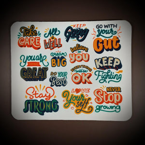 Inspirational Quote Mouse Pad Mouse Pad